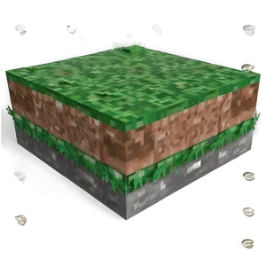 3d Render Minecraft Grass Block Png 13 PNG image
