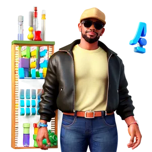 3d Render Of Cool Guy PNG Pbi PNG