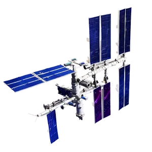 3d Render Of Iss In Space Png 06282024 PNG image