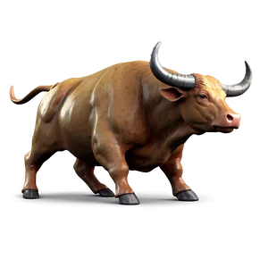 3d Rendered Bull PNG Rlm56