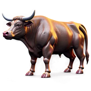 3d Rendered Bull PNG Vsp