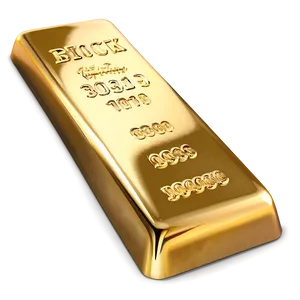 3d Rendered Gold Ingot Png 82 PNG image