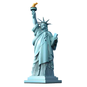 3d Rendered Statue Of Liberty Png Fja8 PNG image