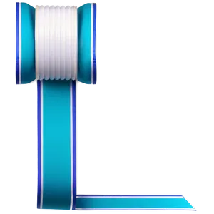 3d Rendered Teal Ribbon PNG Ita52 PNG