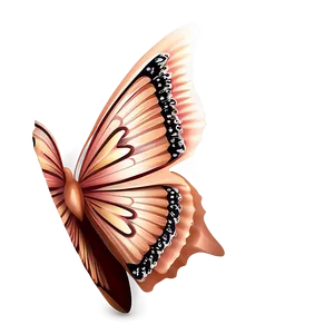 3d Rose Gold Butterfly PNG Nee PNG