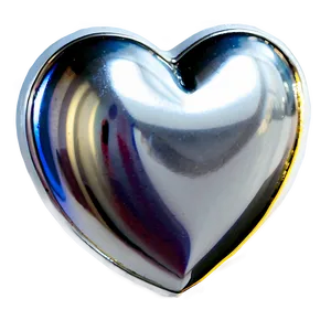 3d Silver Heart Png 06282024 PNG image