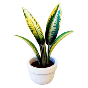 3d Snake Plant Png 06122024 PNG image