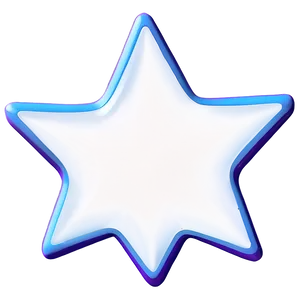 3d Star Outline Png Rhr69 PNG image