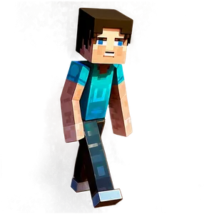 3d Steve Minecraft Head Png 06282024 PNG image