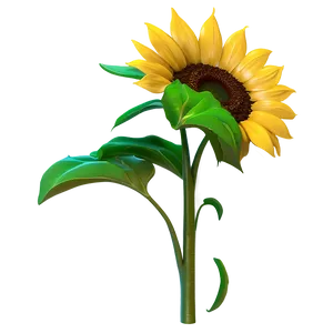 3d Sunflower Png 05032024 PNG image