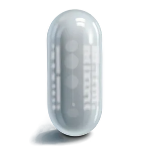 3d White Capsule PNG Mgv14