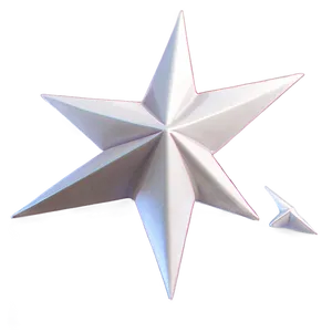 3d White Star Png 05042024 PNG image