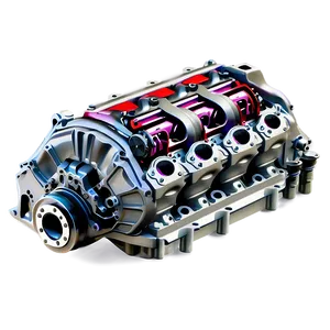 4 Cylinder Car Engine Design PNG Jiv PNG