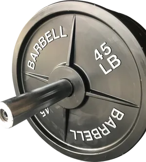 45 L B Barbell Plateand Bar