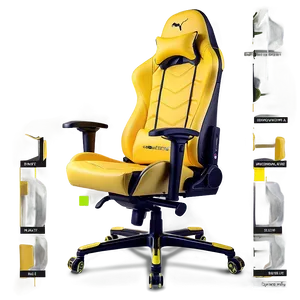 4d Armrest Gamer Chair Png 80 PNG image