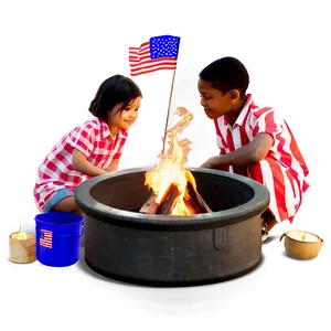 4th Of July Firepit Gathering Png 05212024 PNG image