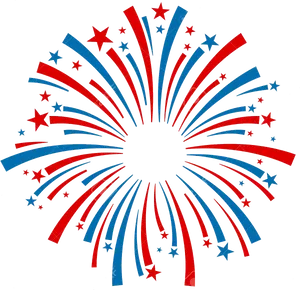 4thof July Fireworks Graphic PNG image