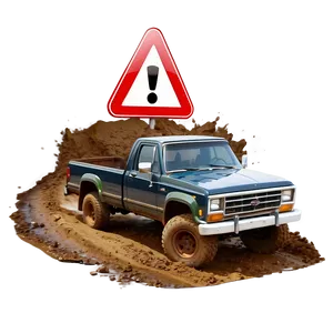 4x4 Truck Muddy Trail PNG Exr18 PNG