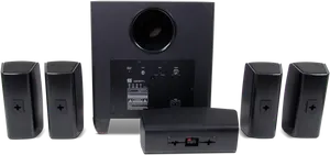 5.1 Channel Home Theater Speaker System PNG image