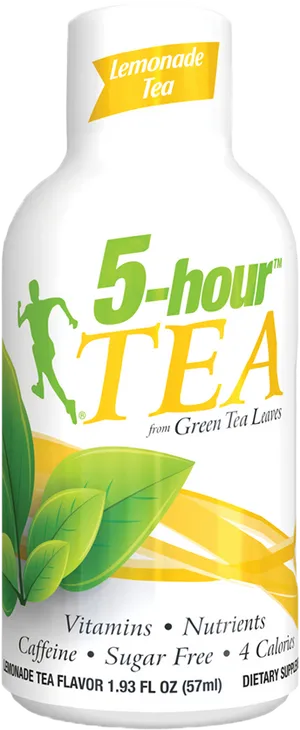 5 Hour Energy Tea Lemonade Flavor Bottle PNG image