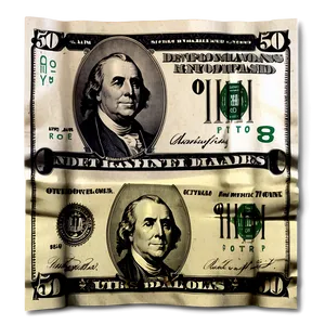 50 Dollar Bills Png 06132024 PNG image