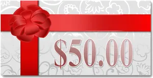 50 Dollar Gift Card Design PNG image