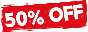 50 Percent Discount Sign PNG image