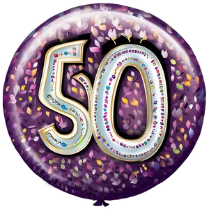 50th Birthday Splendid Soiree Png 80 PNG image