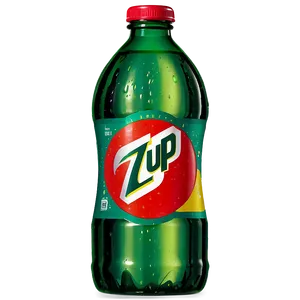 7 Up Clear Bottle PNG 06262024