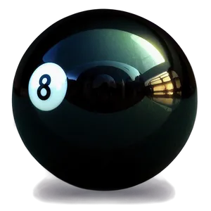 8 Ball In Dark Background PNG 06292024 PNG