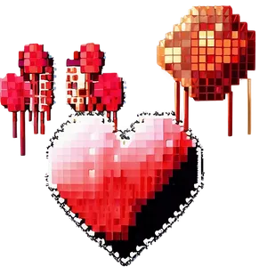 8-bit Pixel Heart Png 25 PNG image