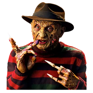 80's Freddy Krueger Png 05232024 PNG image