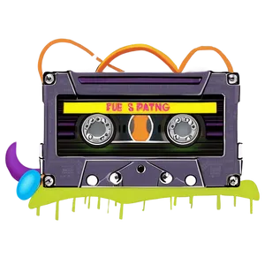 80s Cassette Tape PNG Awu PNG