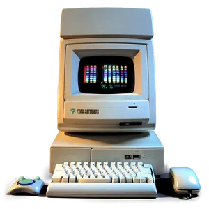 90s Computer Geek Setup Png 3 PNG image