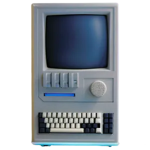 90s Computer With Speakers PNG 06252024