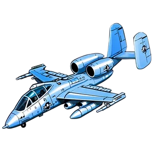 A-10 Warthog Fighter Bomber Png Kmp52 PNG image