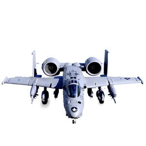 A-10 Warthog Gunship Plane PNG Wke2