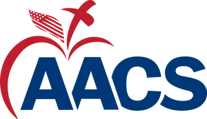 A A C S Logo Red Blue PNG image