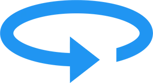 A Blue Arrow Pointing To A Black Background