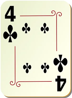 A Card With A Number Of Clubs And Symbols PNG image