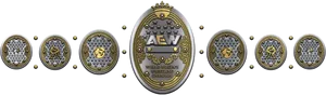 A E W World Womens Wrestling Championship Belt PNG