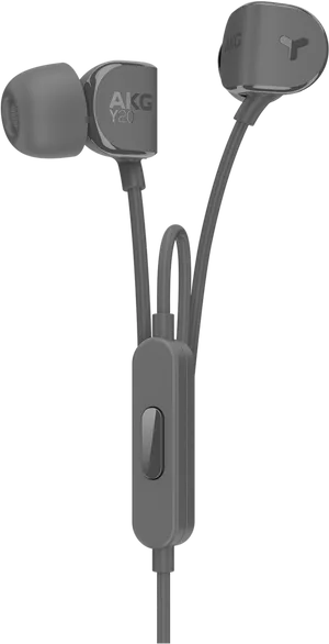 A K G Y20 Earbudswith Inline Control PNG