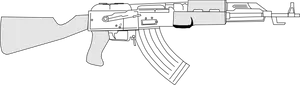 A K47 Silhouette PNG