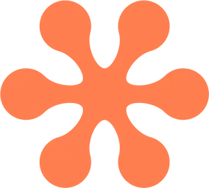 A Orange Flower With Black Background PNG image