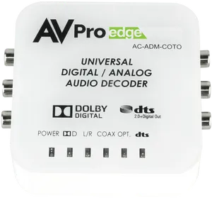 A V Pro Edge Universal Audio Decoder Product PNG image