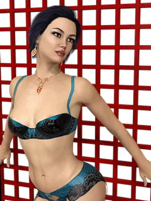 A Woman In A Garment And Underwear