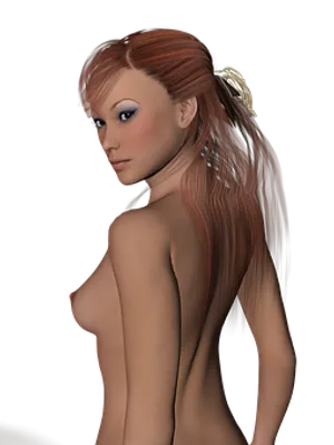 A Woman With Long Hair