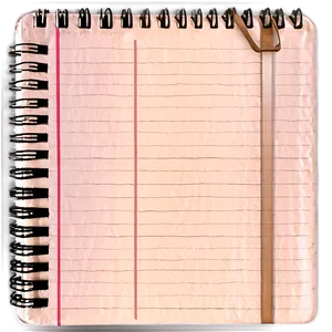 A4 Size Notebook Paper Png 05252024 PNG image