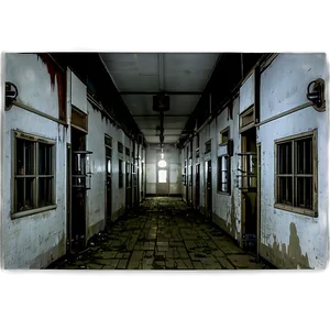 Abandoned Asylum Horror PNG Jnf