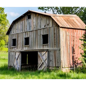 Abandoned Barn Scene Png 06122024 PNG image